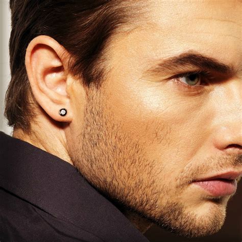 mens asymmetrical earrings